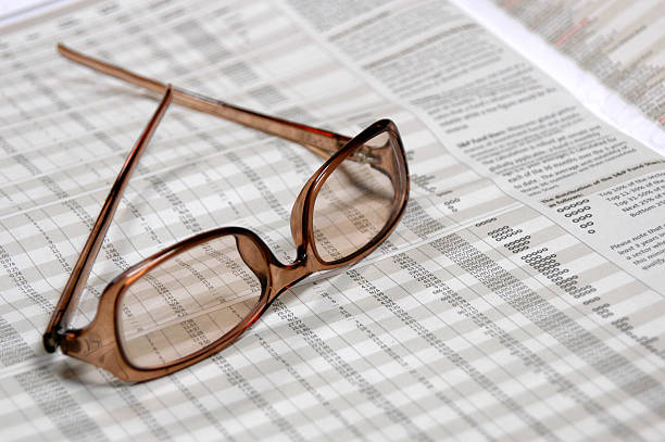 Eyeglasses stock photo