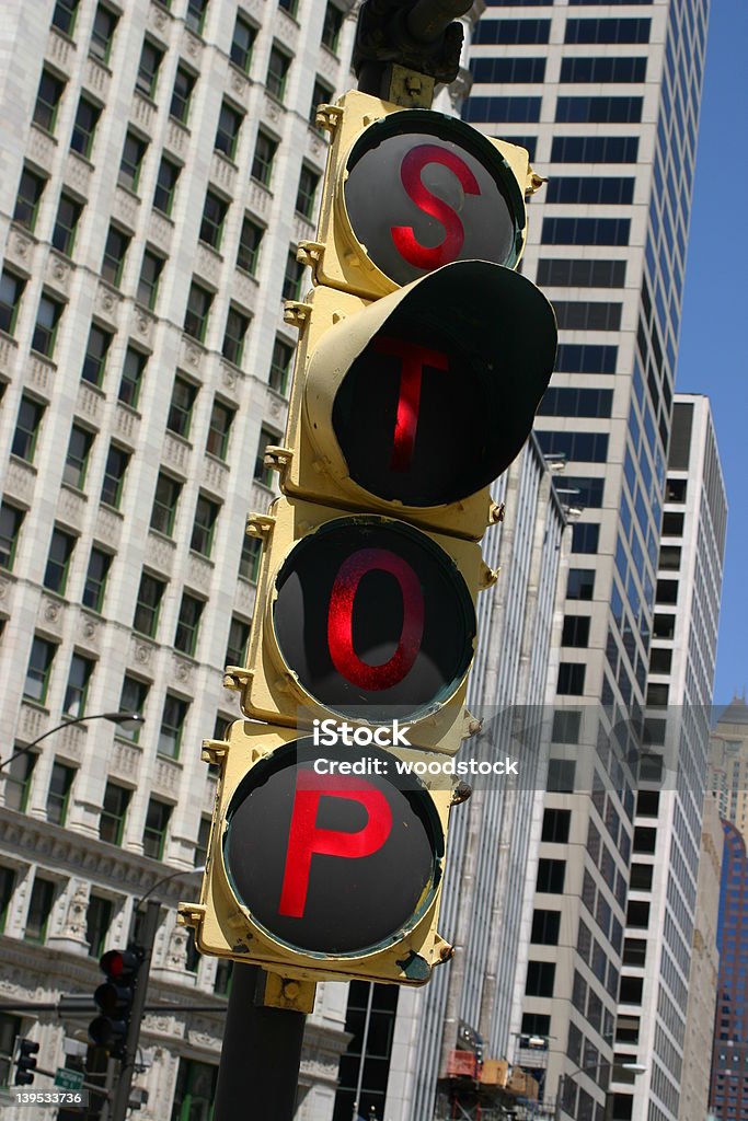 Znak Stop - Zbiór zdjęć royalty-free (Stop - angielskie słowo)