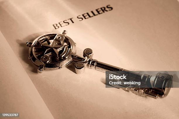 Key To A Best Seller Stock Photo - Download Image Now - Book, Business, Concepts