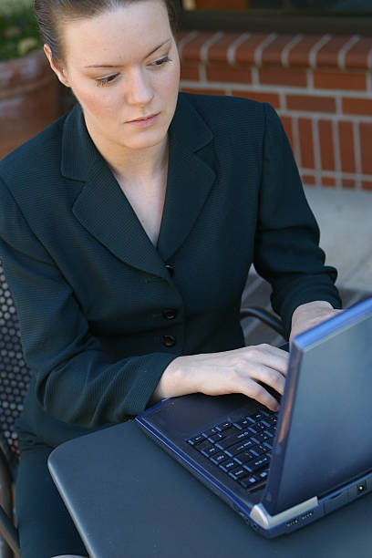 istock Business woman typing 2. 139533830