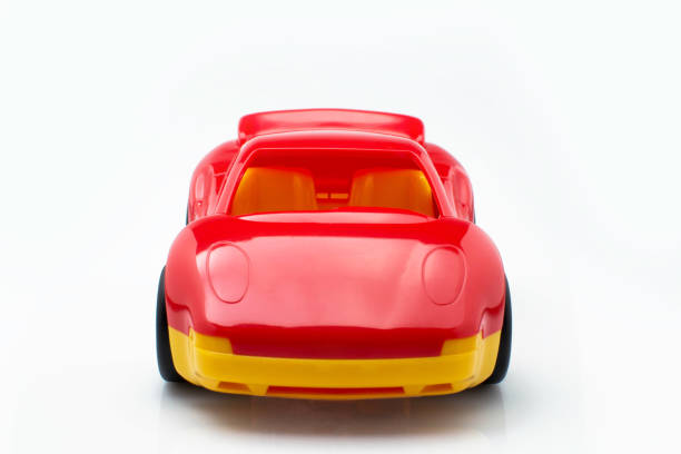 Children's toy car on background