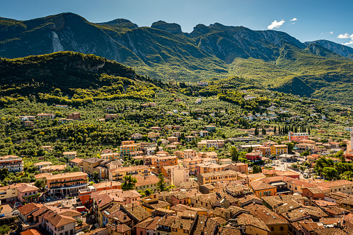 Daytime view of the karstic area known as Supramonte. Dorgali. Province of Nuoro. Sardinia. Italy.