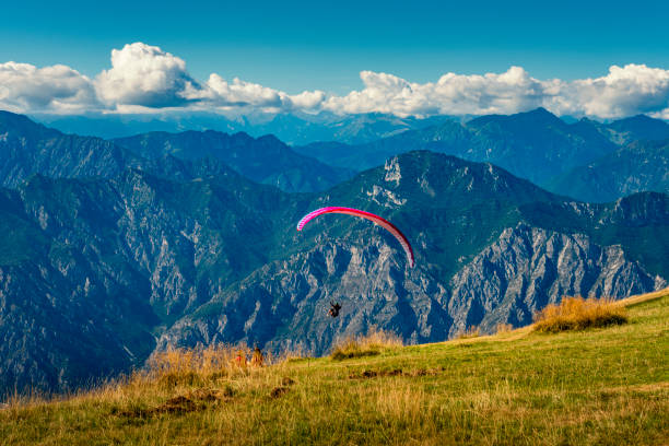 istock paragliding over Lake Garda in Italy 1395341357