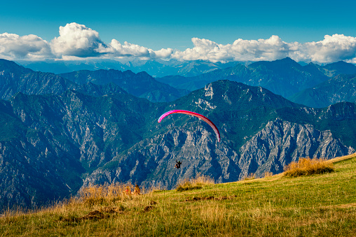 paragliding over Lake Garda in Italy