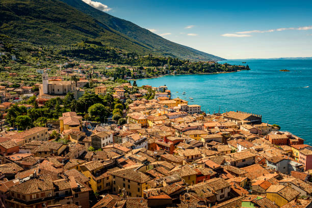 istock looking over Malcesine at Lake Garda 1395341688