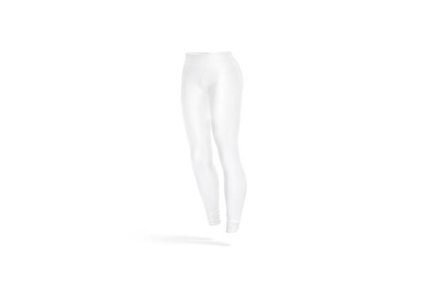 istock Blank white women sport leggings mock up, side view 1395342574
