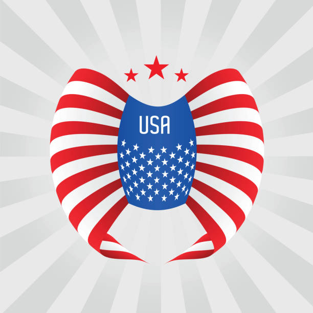 istock USA Special Day concept design vector illustration. Patriot day, Veterans Day, Memorial Day, Independence Day, Freedom Day template design. USA flag waving on grey background. Vector stock illustration 1395342722