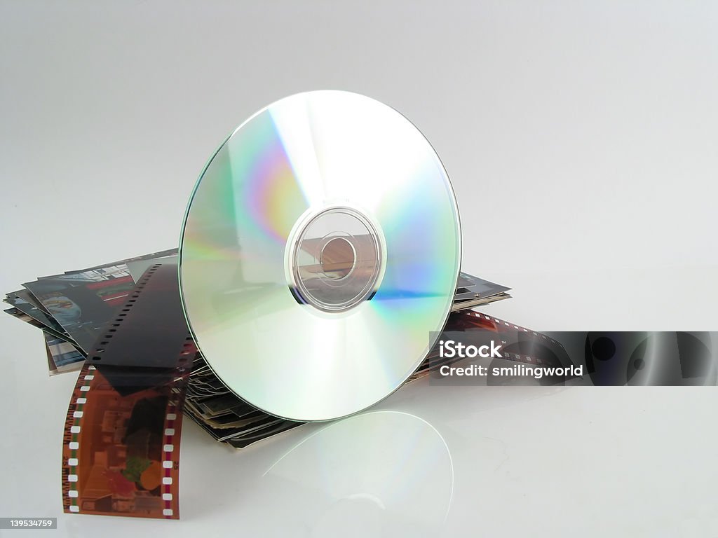 Modern storage CD/DVD storage of pictures Adult Stock Photo