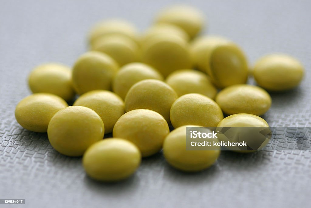 Comprimido - Foto de stock de Amarelo royalty-free