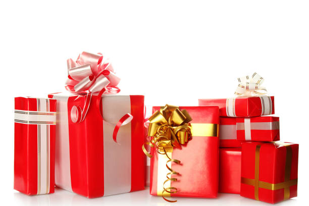 istock Christmas red gifts 1395353500