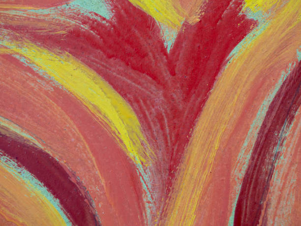 istock Painted wooden surface - abstract textured background with multi-colored diagonal stripes 1395353592