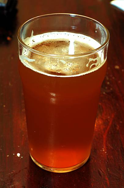 istock Beer glass on wood 139535548