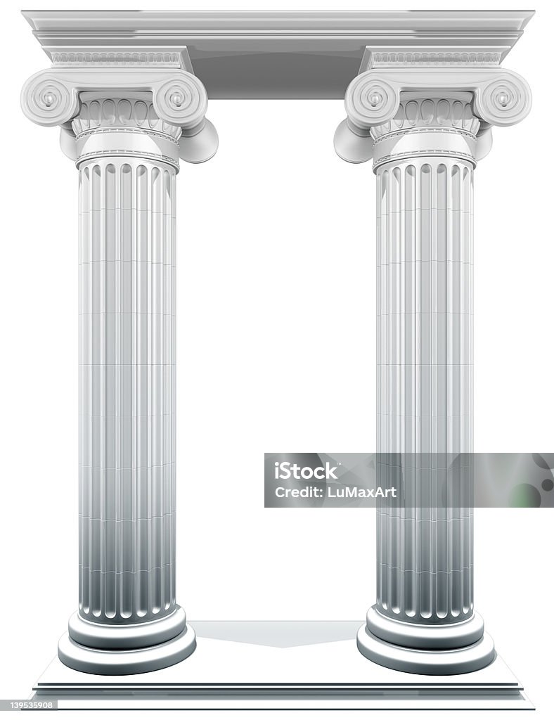 Columnas iónica bastidor - Foto de stock de Arquitectura libre de derechos