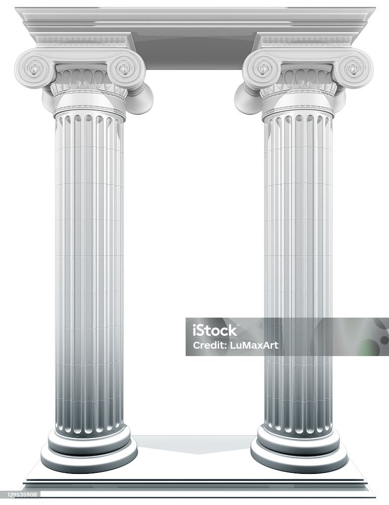 Colonne ioniche Frame - Foto stock royalty-free di Affari