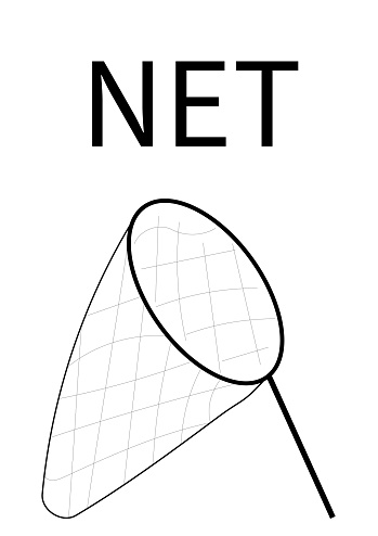 Net Cover Draw Net Isolated In Vector Draw Stock Illustration - Download Image Now ...
