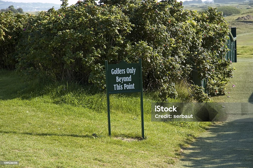 Los golfistas sólo señal - Foto de stock de Andar libre de derechos