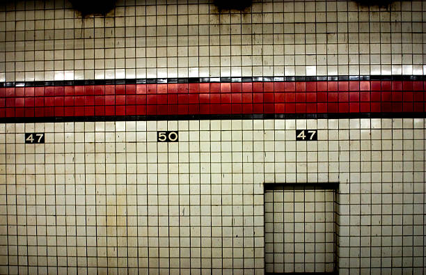 subway wall stock photo