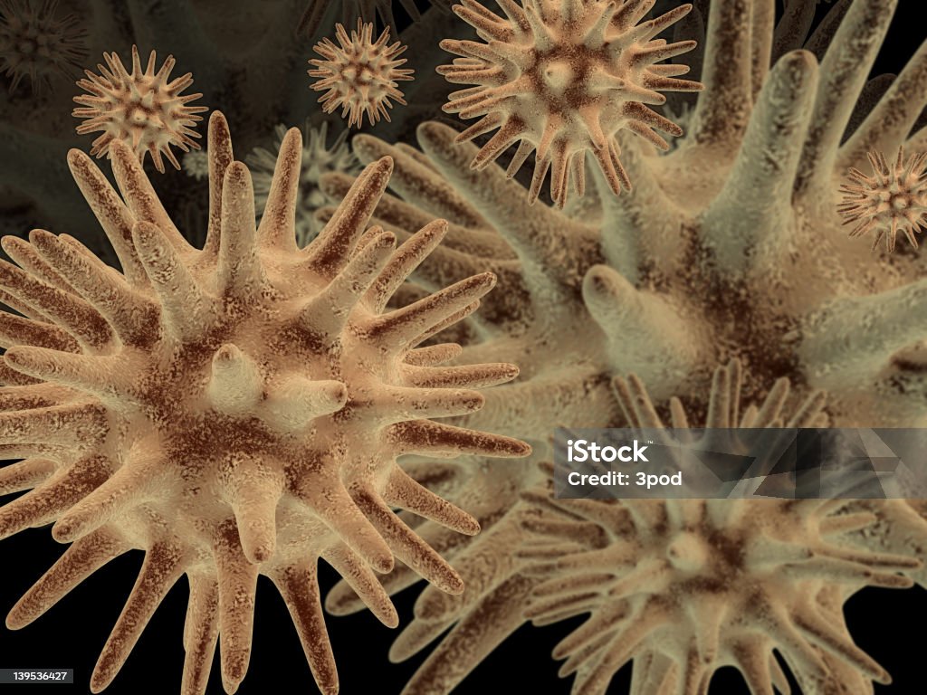 3 d de microbes n ° 1 - Photo de Bactérie libre de droits