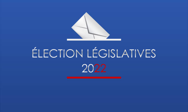 illustrazioni stock, clip art, cartoni animati e icone di tendenza di elezioni legislative 2022 in francia - france election presidential election french culture