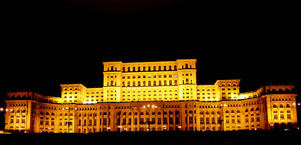 istock Bucharest, Romania- People House by night 139536448