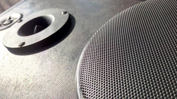 istock Acoustic speaker black close-up 1395367692