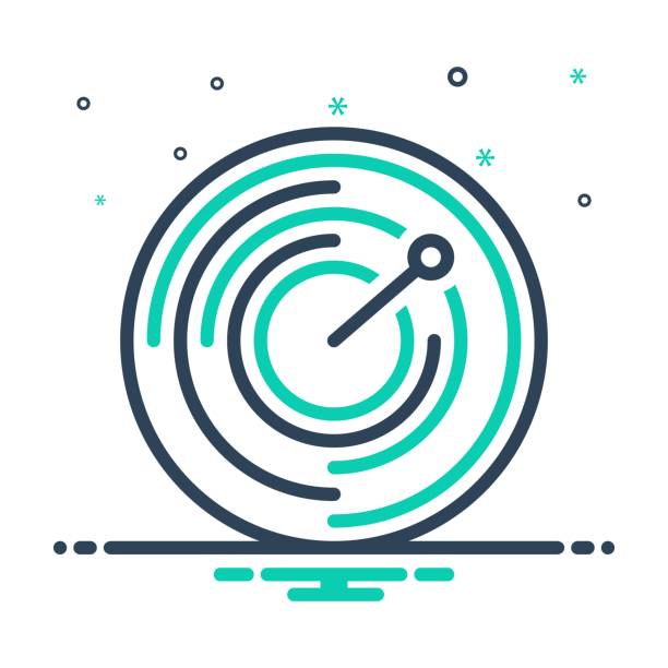 Radius atom Icon for radius, atom, business, circle, circular, radiation, distance, perimeter radius circle stock illustrations