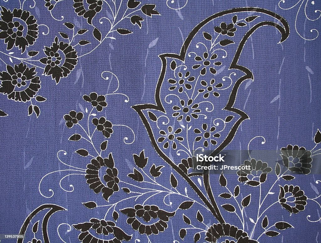 Vestido azul Tecido - Royalty-free Paisley Foto de stock