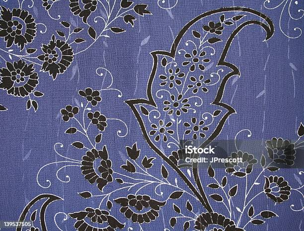 Vestido Azul Tecido - Fotografias de stock e mais imagens de Paisley - Paisley, Vestido, Azul