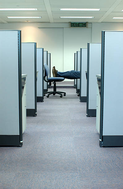 cubicle - office series 4 stock photo