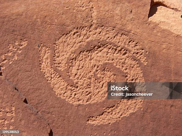 Spiral Petroglyph Stock Photo - Download Image Now - American Culture, Ancient, Art