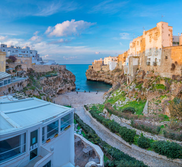 istock Polignano a Mare - The town over the clifs. 1395381782