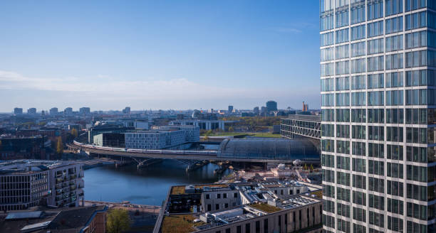 istock cityscape view of Berlin and modern office building 1395386329