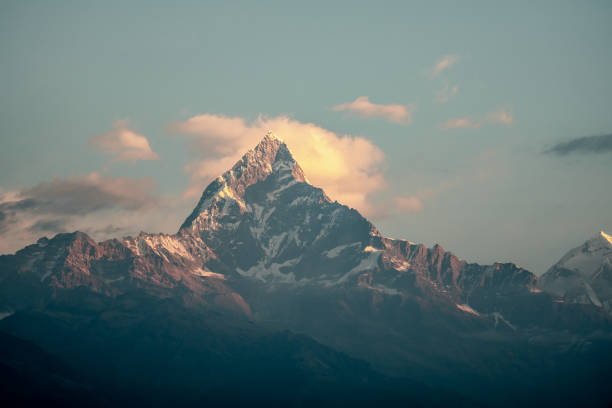 istock Sunrise on Machapuchare 1395386687