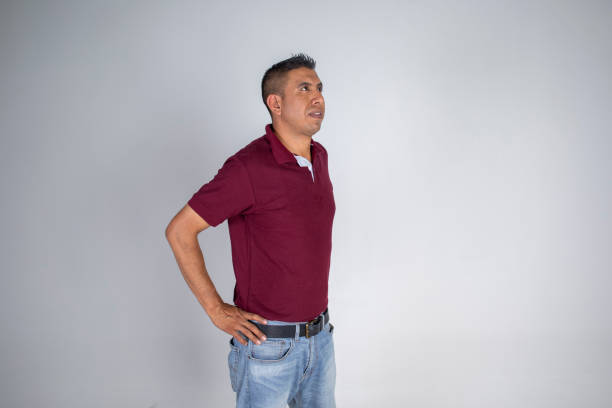 Latino man portrait, in studio