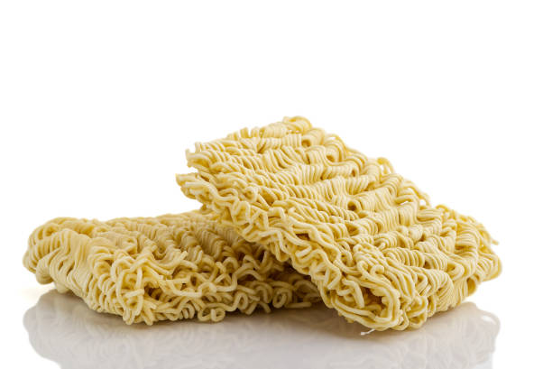 istock Raw Instant noodles. Close up instant noodles texture for background. 1395389925