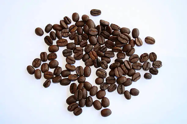Digital photo of coffee-beans.