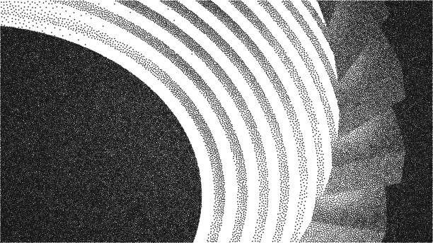Vector architecture dotwork gradient background. Abstract noise stipple pattern. 3d vector illustration. EPS 10 Vector architecture dotwork gradient background. Abstract noise stipple pattern. 3d vector illustration. old car audio stock illustrations