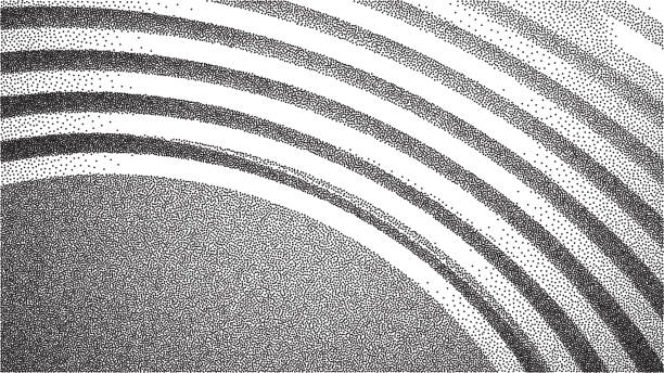 Vector architecture dotwork gradient background. Abstract noise stipple pattern. 3d vector illustration. EPS 10 Vector architecture dotwork gradient background. Abstract noise stipple pattern. 3d vector illustration. old car audio stock illustrations