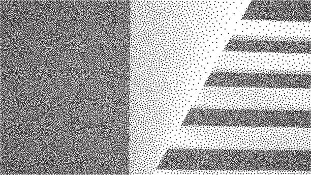 Vector architecture dotwork gradient background. Abstract noise stipple pattern. 3d vector illustration. EPS 10 Vector architecture dotwork gradient background. Abstract noise stipple pattern. 3d vector illustration. old car audio stock illustrations