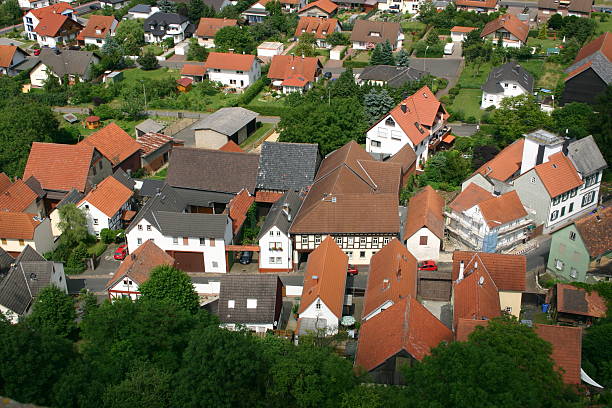istock View of a German Village 139539659