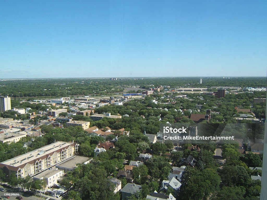 Vista de los edificios de la ciudad - Foto de stock de Winnipeg libre de derechos