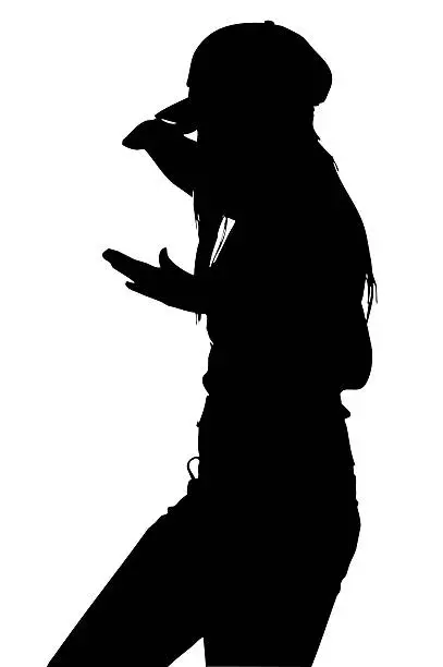 Photo of Karate Girl Silhouette