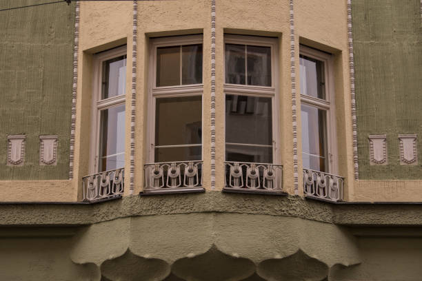 istock Old Decorative Wooden window. 1395398812