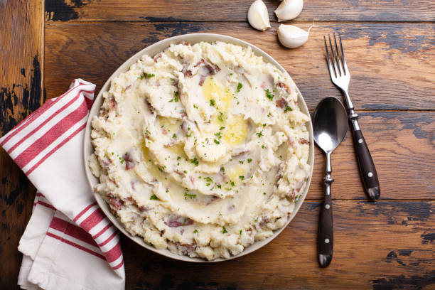istock Traditional southern mashed potatoes made with red potatoes 1395404293