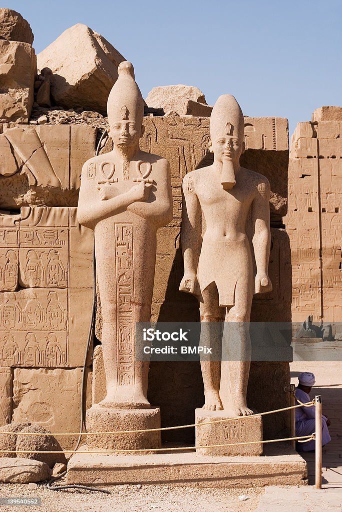 Karnak Estátuas - Royalty-free Arcaico Foto de stock