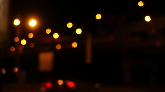 Night city lights, background