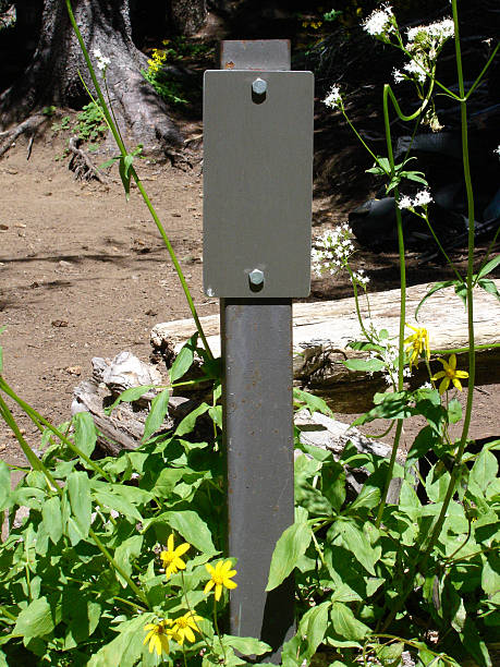 Blank Campground Sign stock photo