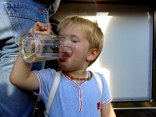 Little German Drinker 2 stock photo