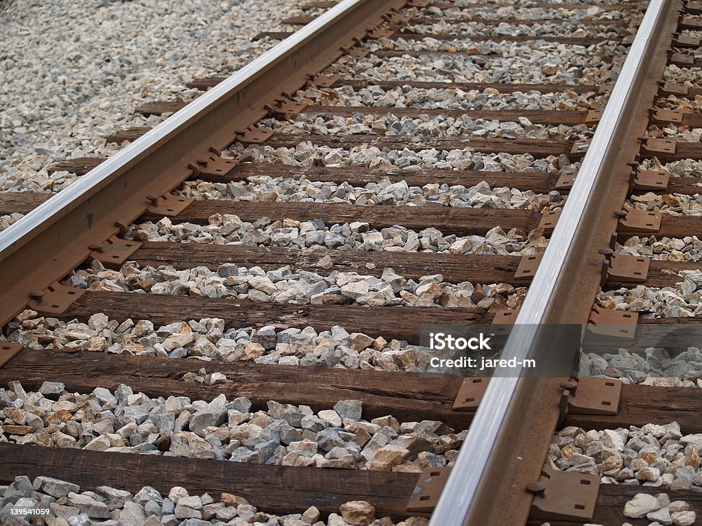 Eisenbahn-Hauptstrecke - Lizenzfrei Bahngleis Stock-Foto