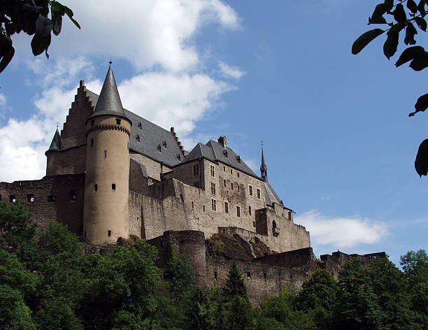 Vianden Luxembourg castle Vianden Luxembourg castle vianden stock pictures, royalty-free photos & images